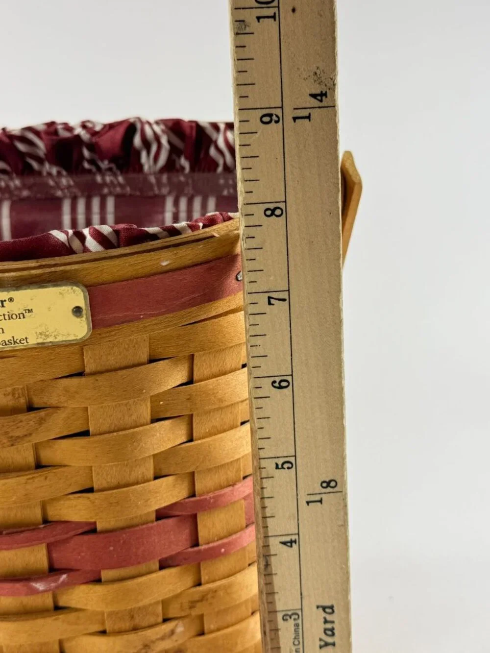 Longaberger Christmas Collection 1998 Glad Tidings Basket W/ Liner & Protector